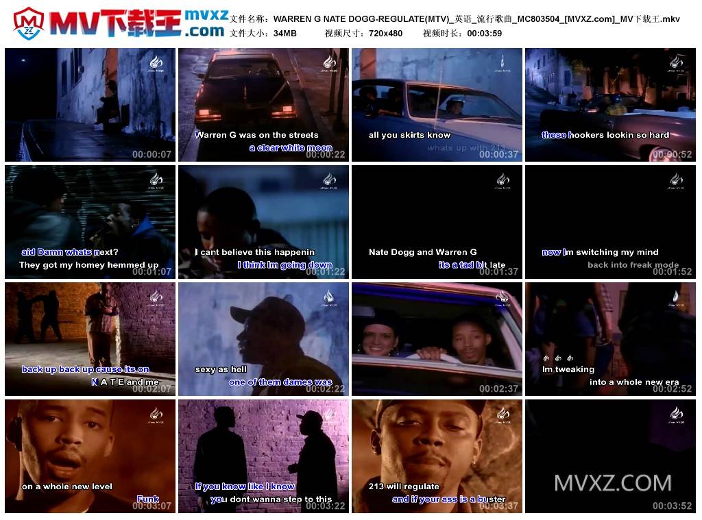 WARREN G NATE DOGG-REGULATE(MTV)_英语_流行歌曲_MC803504